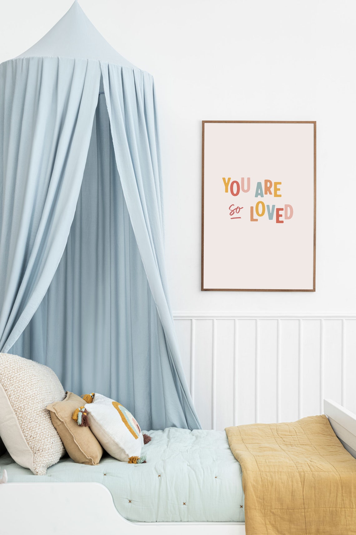 You Are So Loved Colorful Kids Nursery Room Decor Poster Quote Gift - Image 3