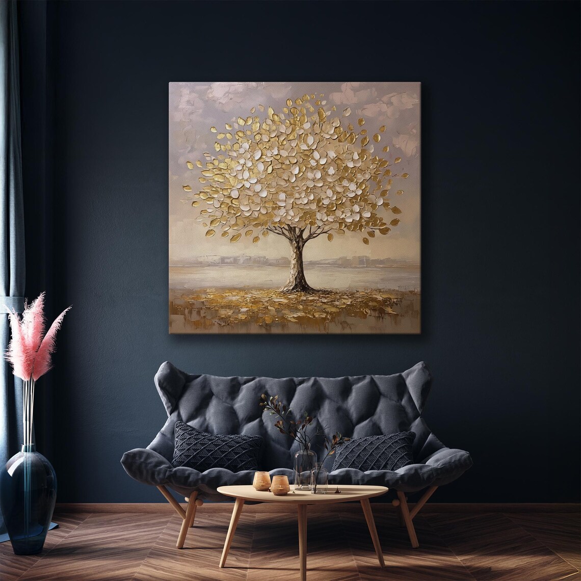 Elegant Golden Tree Wall Art, Nature Inspired Poster - Image 6