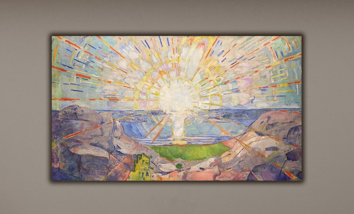 Edvard Munch The Sun Art Print, Expressionism