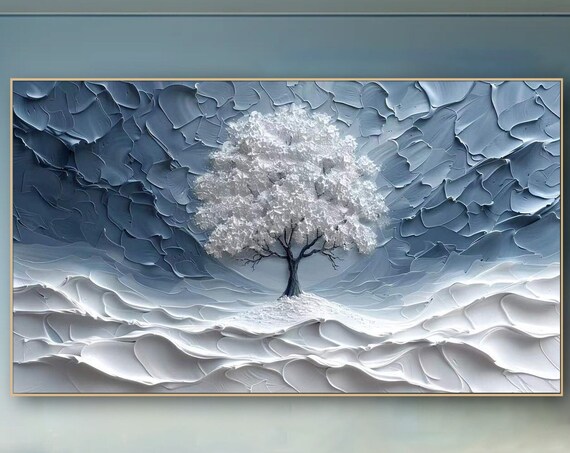 Tree Of Elveselegant And Mysterious Tree Radiating Mysterious Power Indoor Energy Decor Office Living Room Art Contemporary Design Art