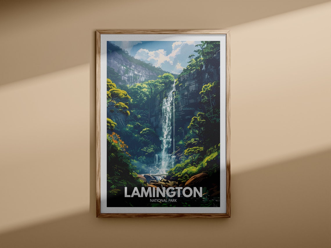 Lamington National Park Queensland Rainforest Waterfall Poster - Image 3