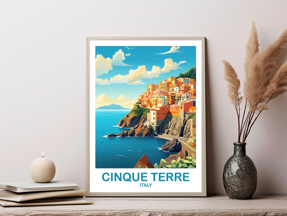 Cinque Terre Travel Poster Cinque Terre Travel Art Cinque Terre Travel Wall Art Italy Travel Wall Art Dt2euitct1 - Image 3