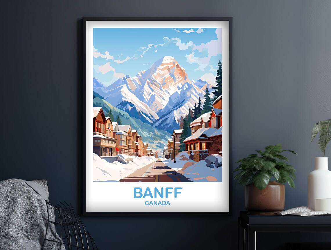 Banff Travel Poster, Alberta National Park Art Print - Image 3