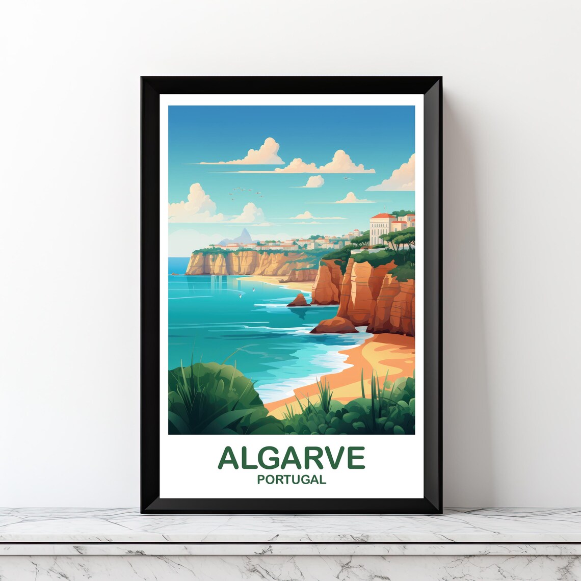 Algarve Portugal Travel Poster, Europe