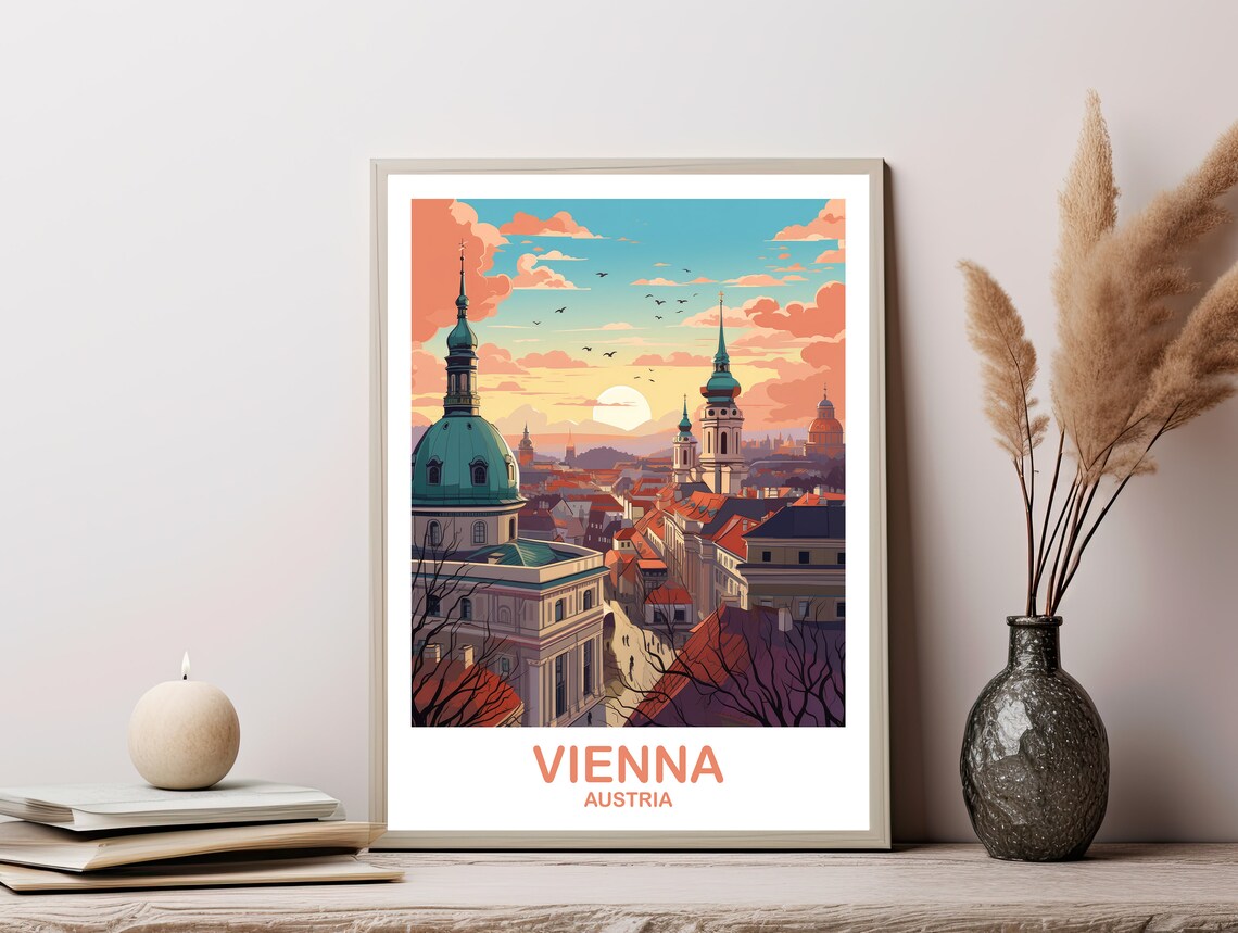 Vienna Travel Poster, Austria Wall Art - Image 2