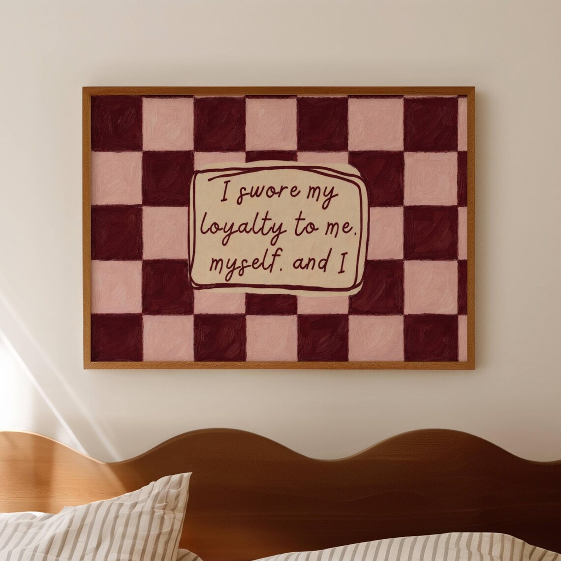 I Swore My Loyalty To Me Quote Poster Print