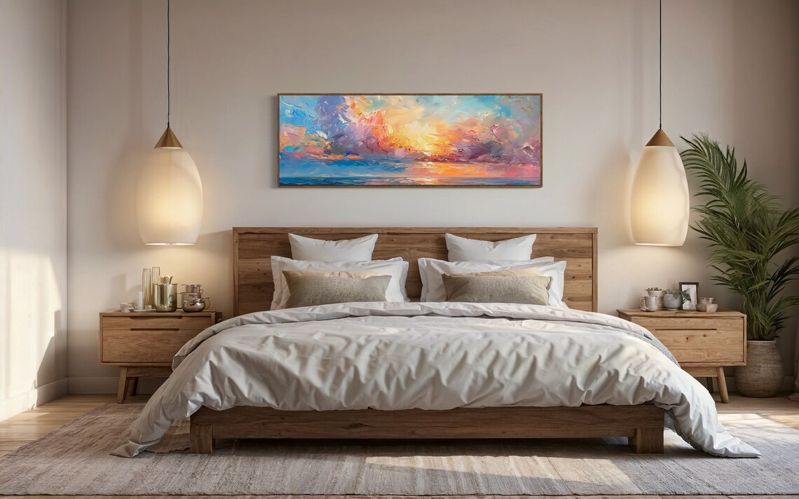 Sunrise Symphony Panoramic Seascape Art Print - Image 5