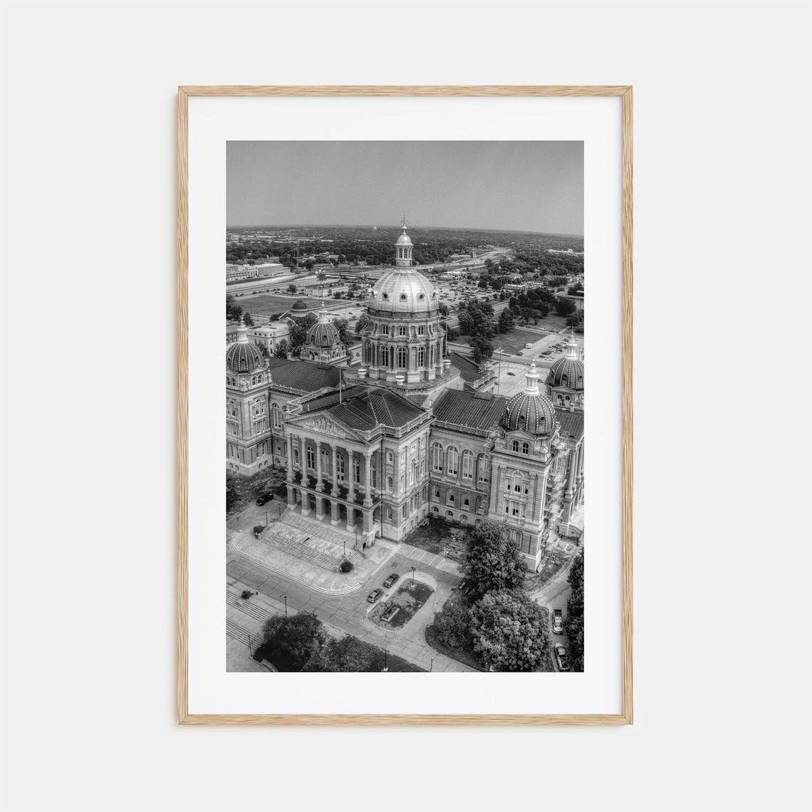 Iowa Photo Poster Print Iowa Black And White Wall Art Iowa Wall Photography Iowa Travel Iowa Map Poster