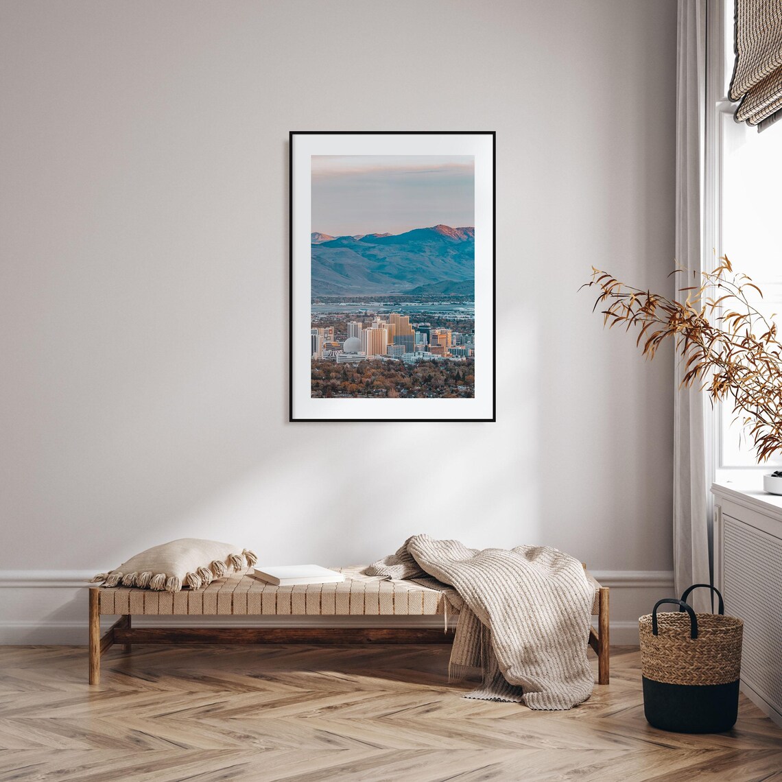 Reno Colorful Travel Poster, Street Map Art Print - Image 2