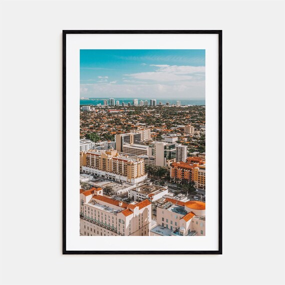 Coral Gables Colorful Poster Print No 1 Coral Gables Photo Art Coral Gables Decor Travel Print Coral Gables Street Map Poster City Map