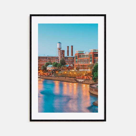 Columbus Georgia Colorful Travel Poster Print