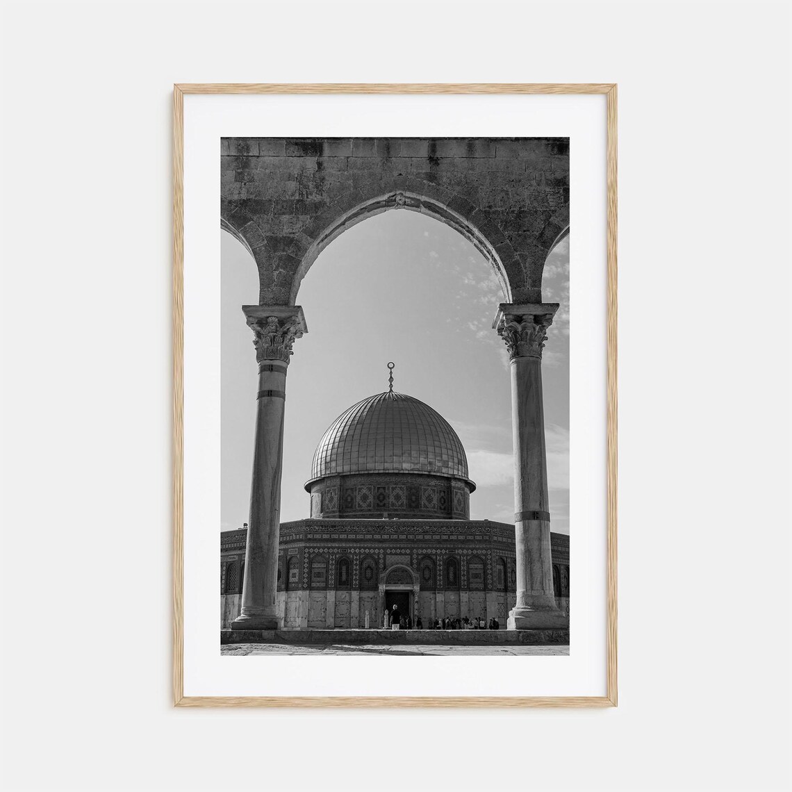 Palestine Black and White Travel Photo Poster Print