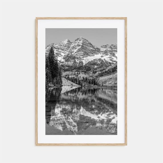 Colorado Black and White Travel Map Poster