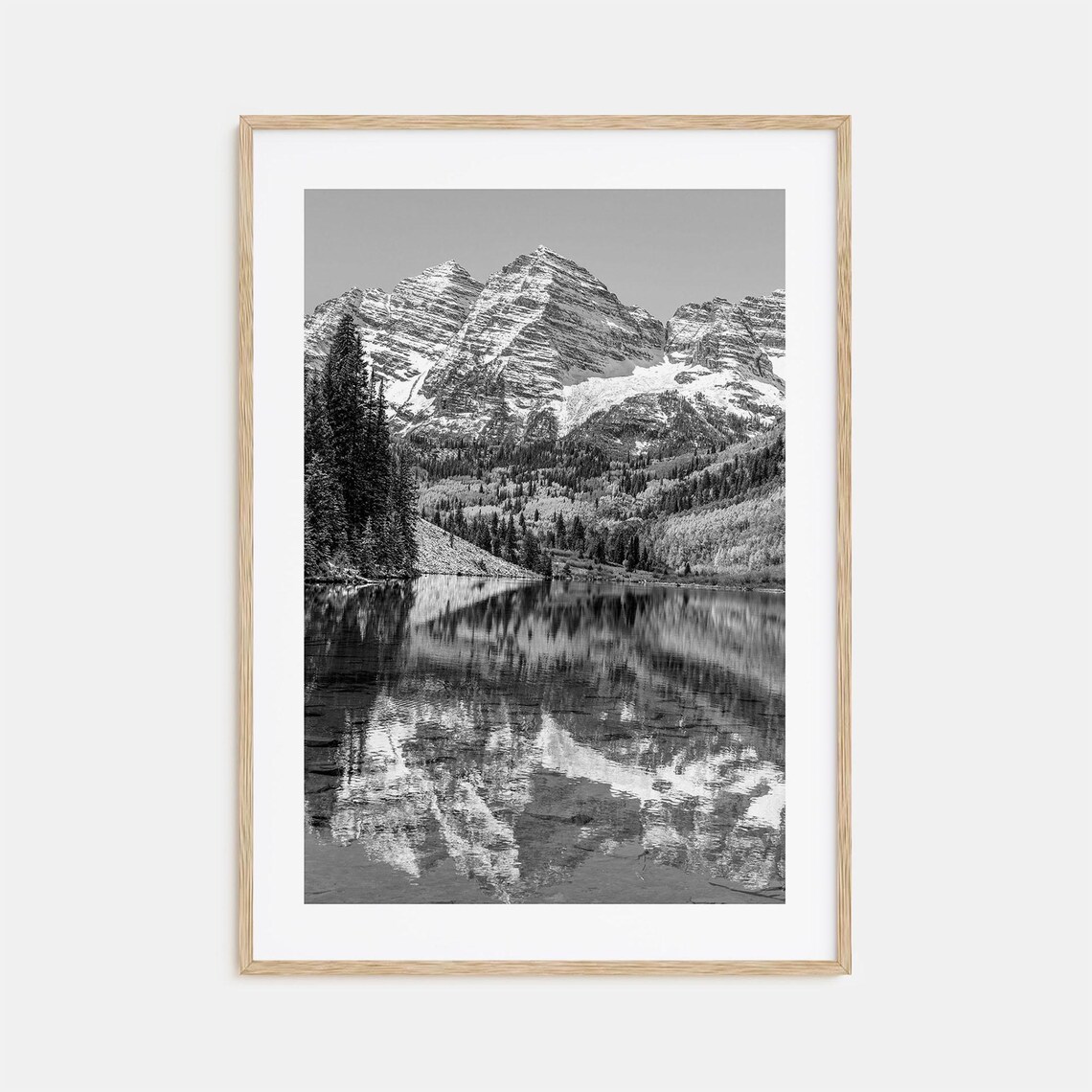 Colorado Black and White Travel Map Poster