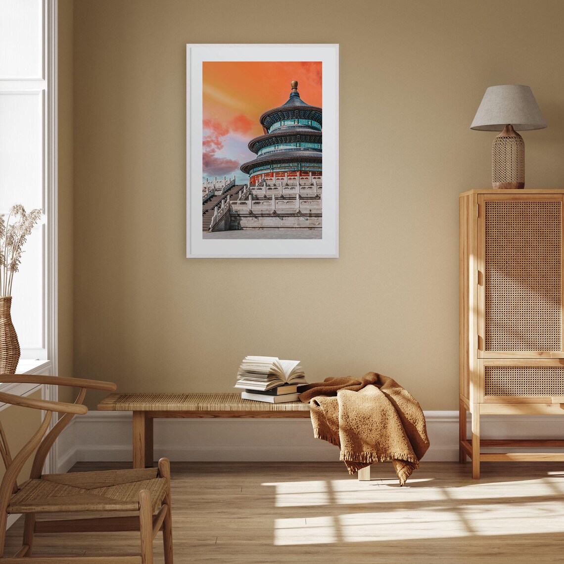 Beijing Temple Of Heaven Sunset Glow Over Stone Terraces Photo Poster - Image 3
