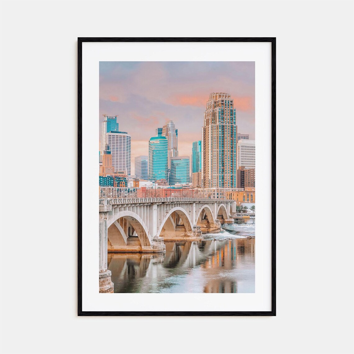 Minneapolis Colorful Travel Poster, City Map Art Print