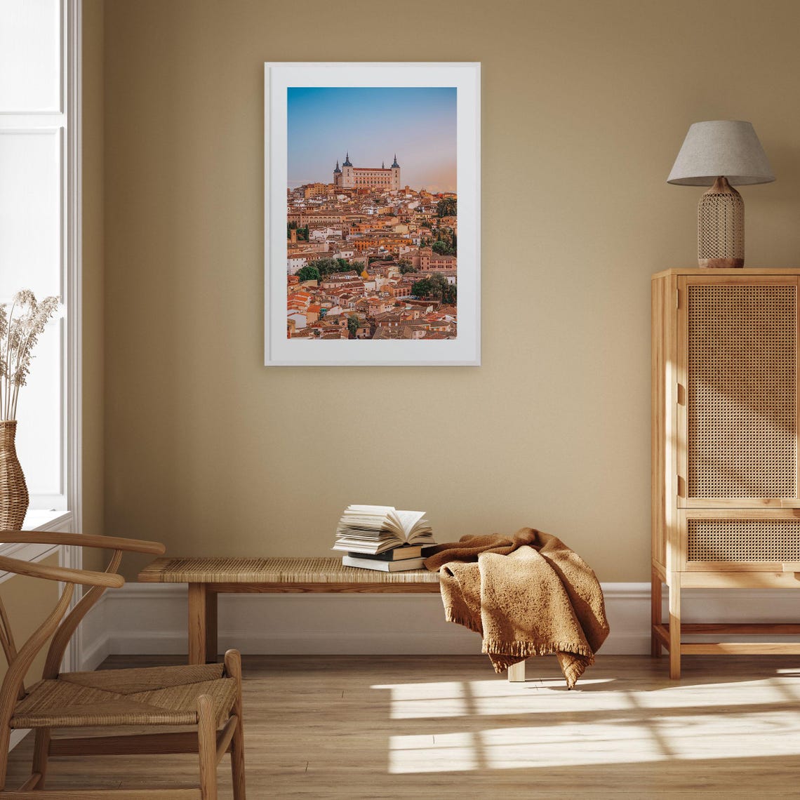 Toledo Spain Alcazar Castle Hilltop Sunset Old Town Photo Poster - Image 2