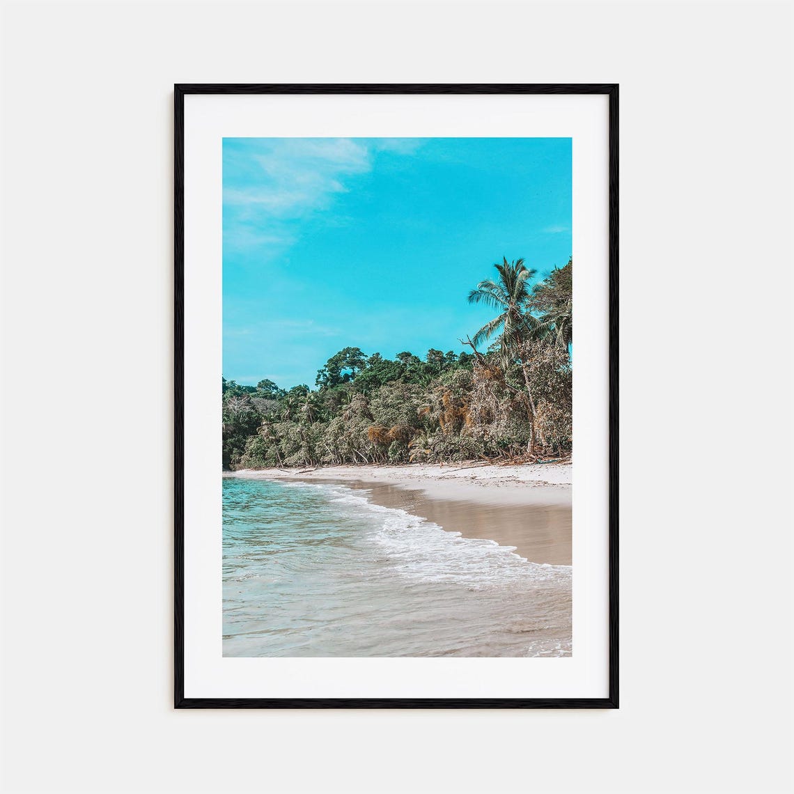Manuel Antonio National Park Tropical Beach Palm Trees Ocean Poster
