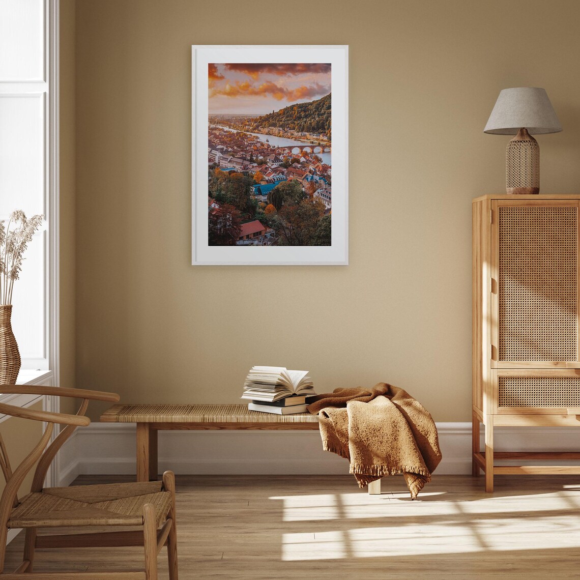Heidelberg Colorful Travel Poster, City Map Art Print - Image 2