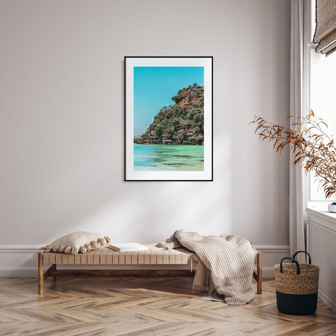 Boracay Philippines Poster Cliffside Villas Turquoise Sea View - Image 2