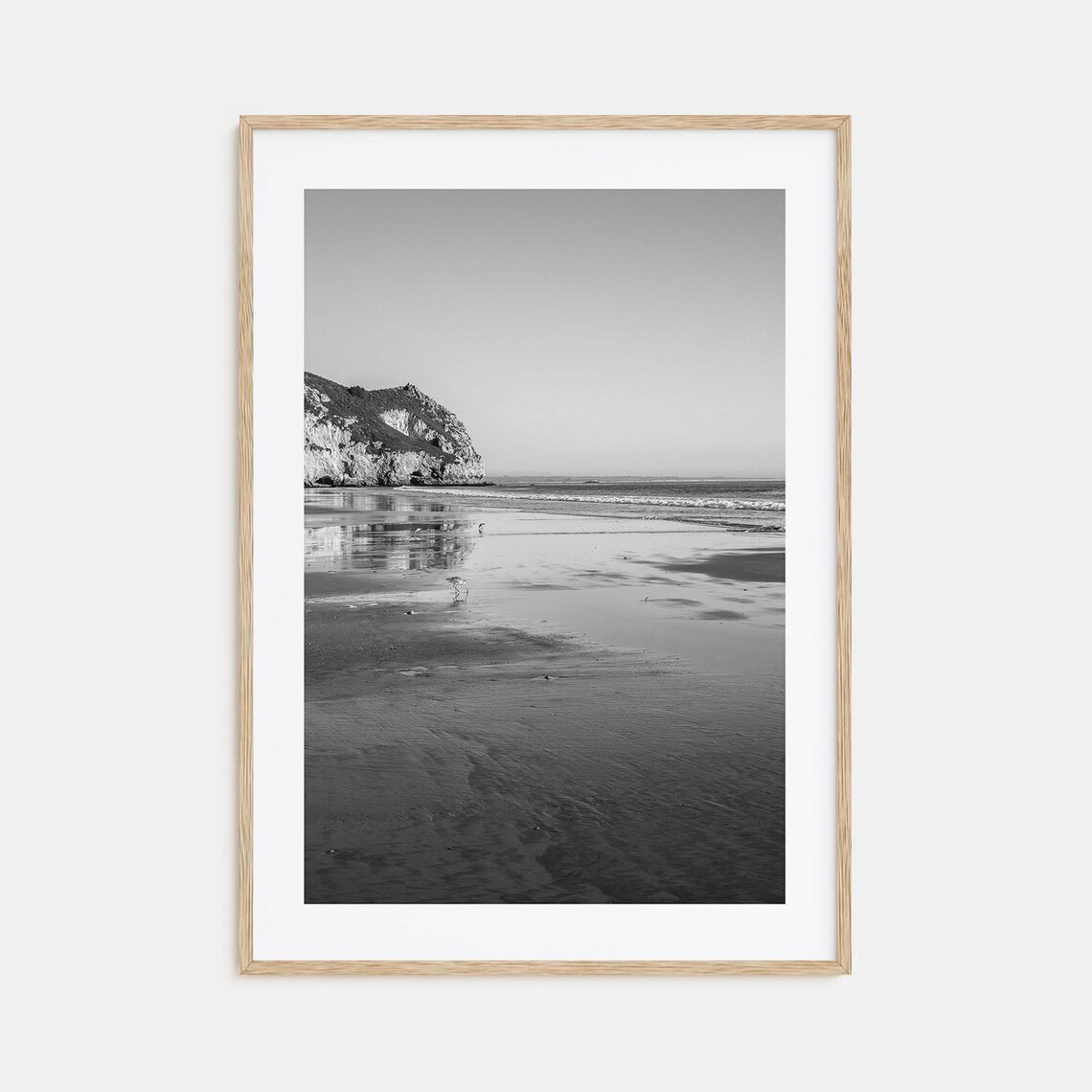 Avila Beach Black and White Travel Poster