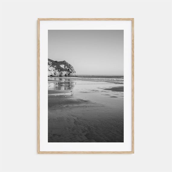 Avila Beach Black and White Travel Poster