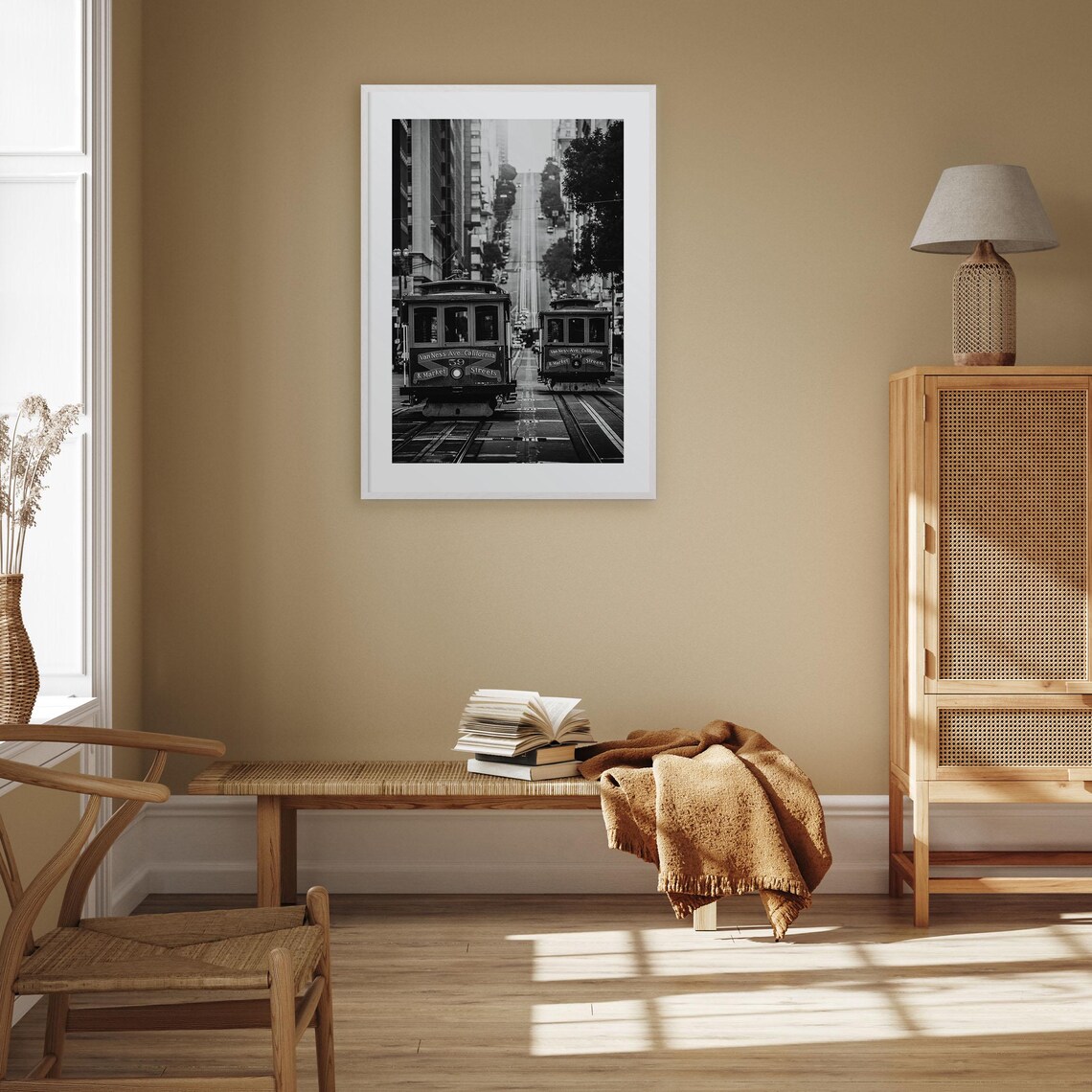 San Francisco Black and White Travel Poster Art Print - Image 3