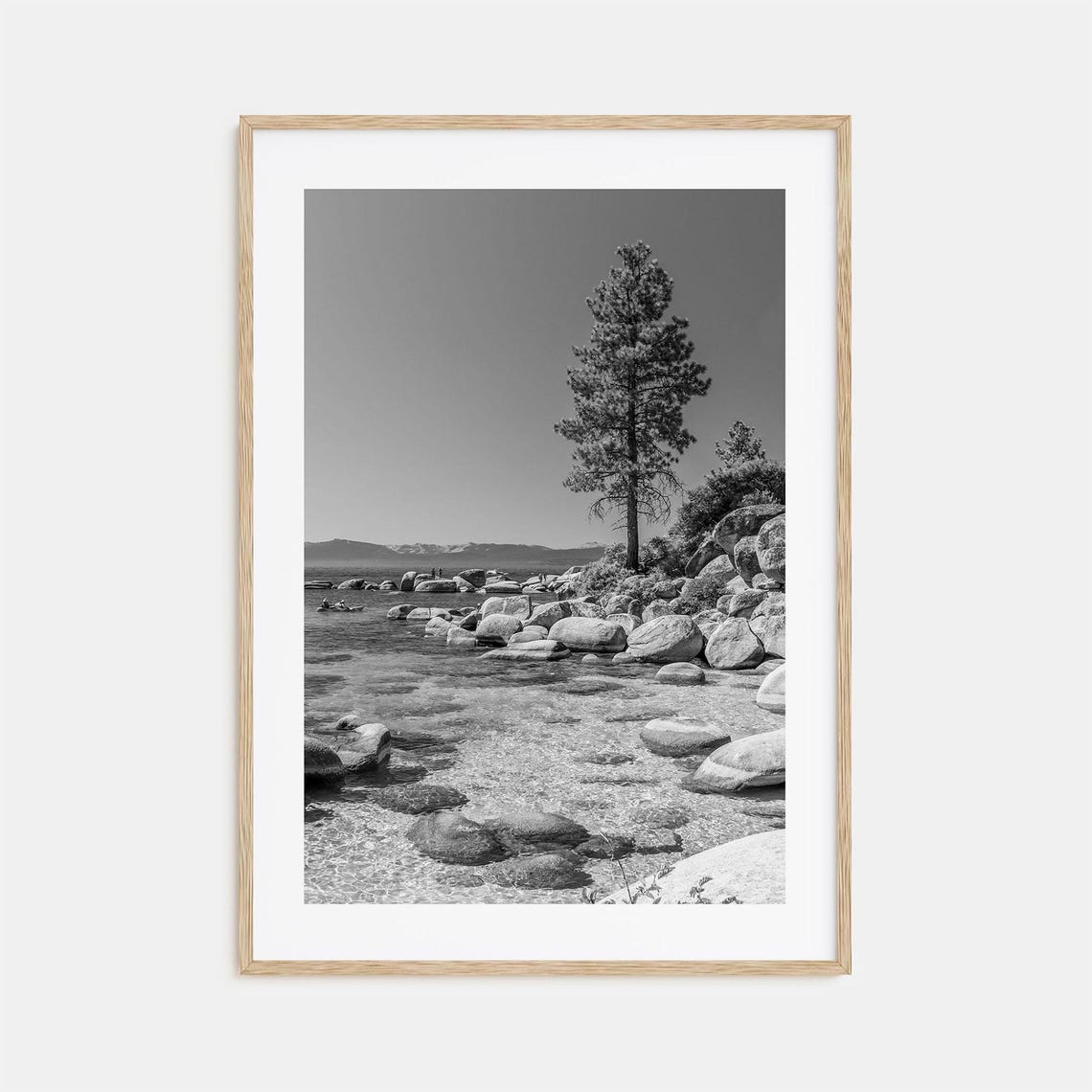 Lake Tahoe Photo Poster Print No 2 Lake Tahoe Black And White Art Lake Tahoe Wall Photography Lake Tahoe Travel Map Poster