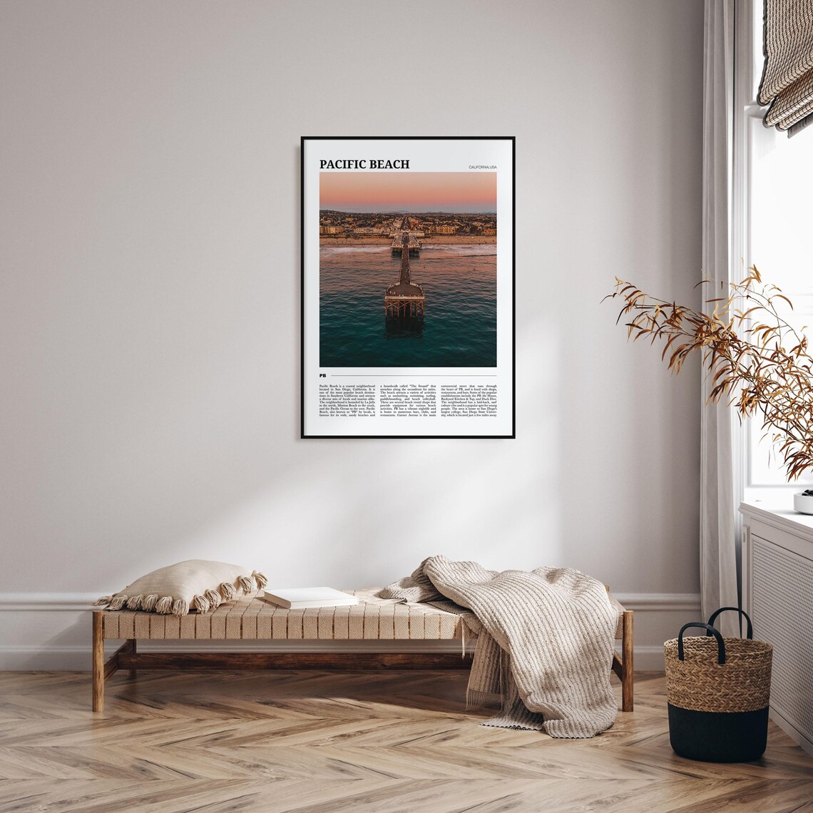 Pacific Beach Travel Poster, California Wall Art - Image 4