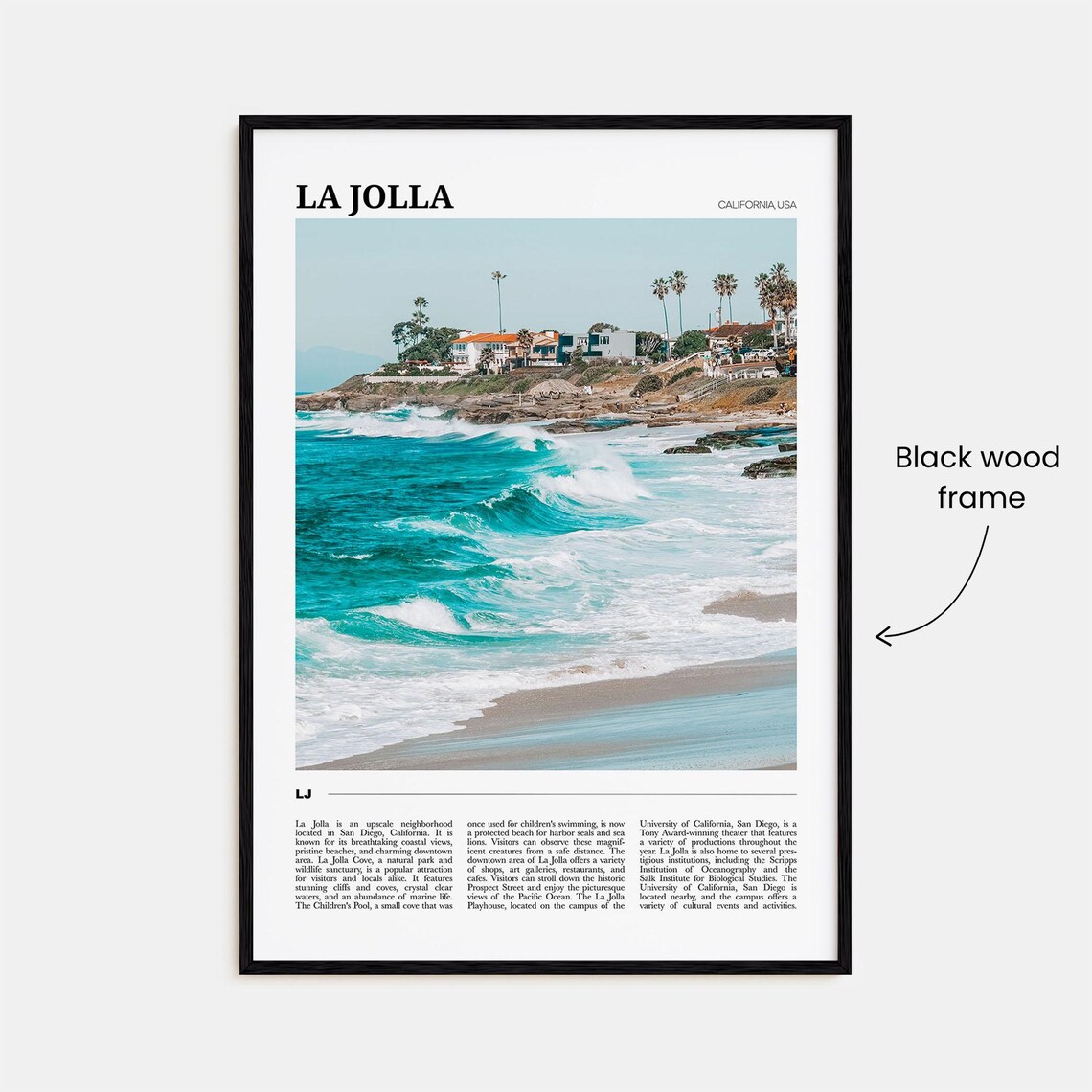 La Jolla Travel Poster, California USA Travel Poster - Image 2