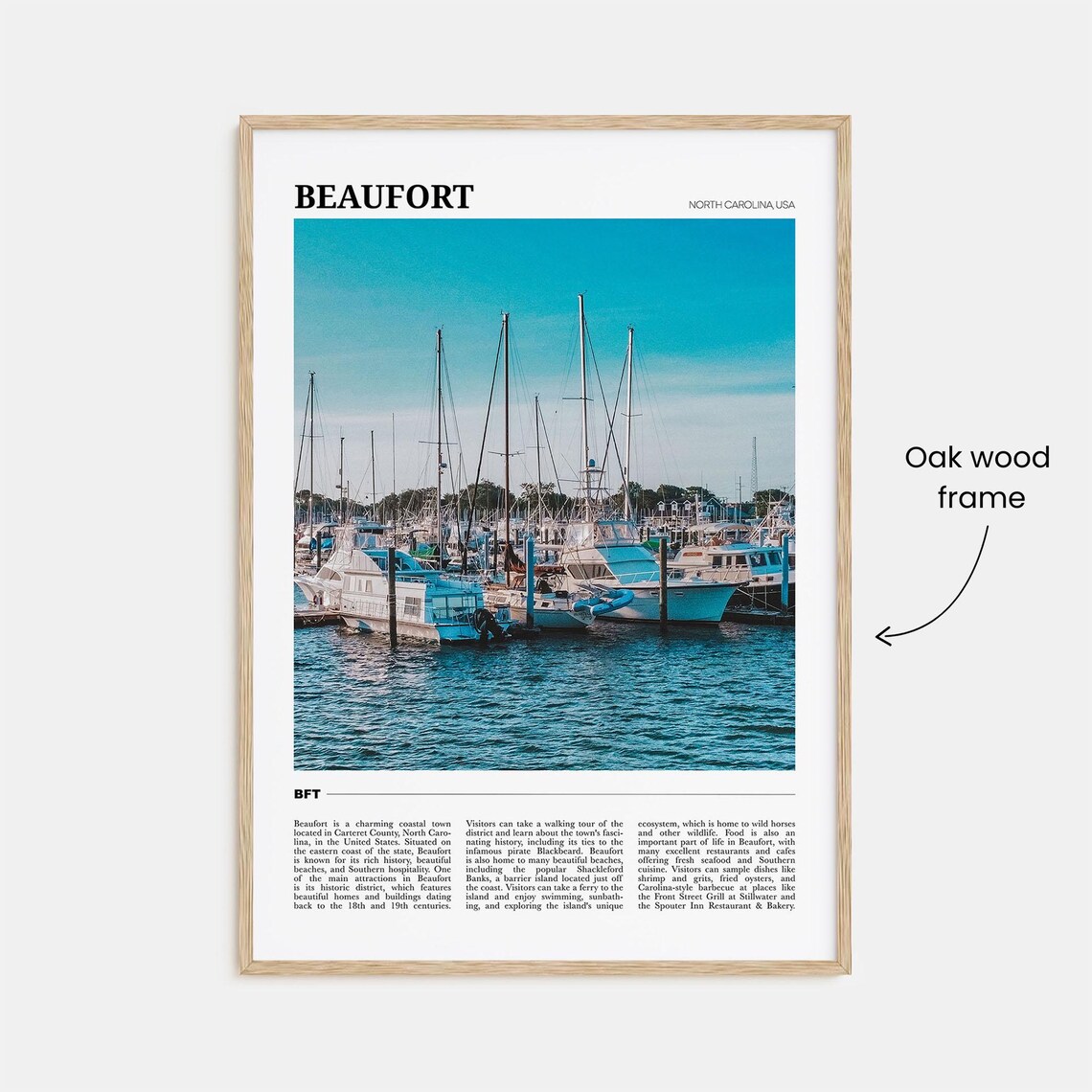 Beaufort Vintage Travel Poster, North Carolina Art Print - Image 3