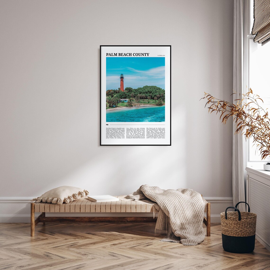 Palm Beach County Travel Poster, Florida Wall Art - Image 4