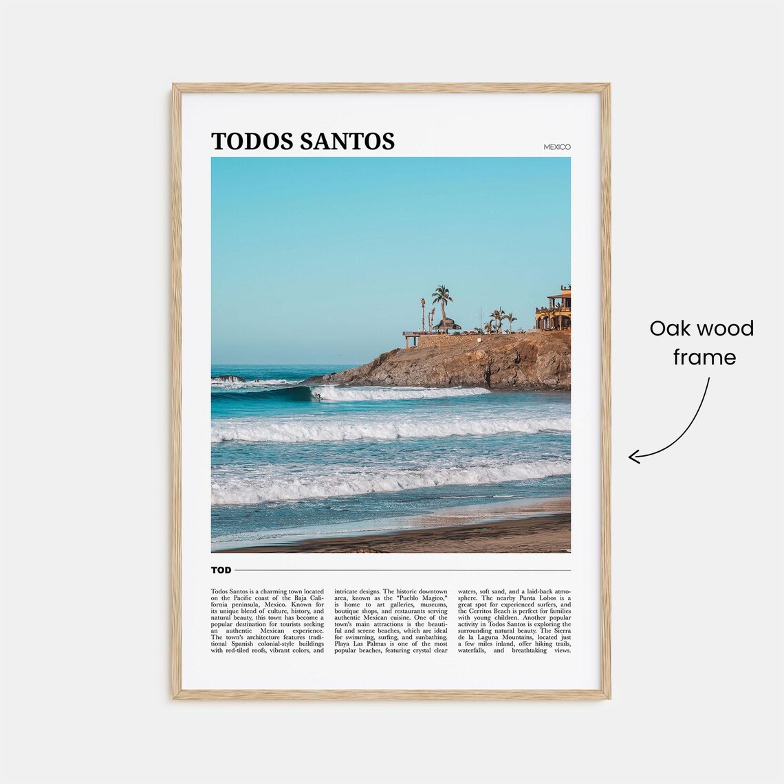 Todos Santos Travel Poster, Mexico Wall Art Print - Image 3