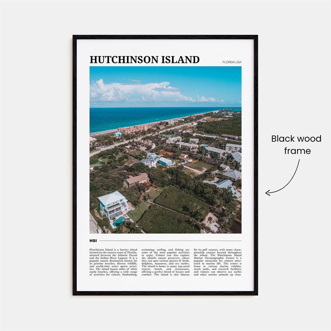 Hutchinson Island Travel Poster, Coastal Wall Art - Image 2