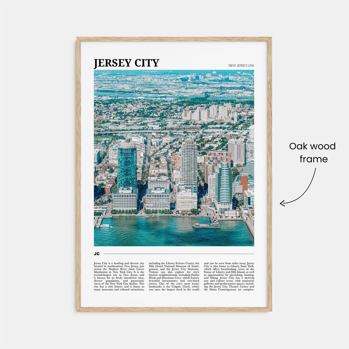 Jersey City Travel Poster, New Jersey Wall Art - Image 3