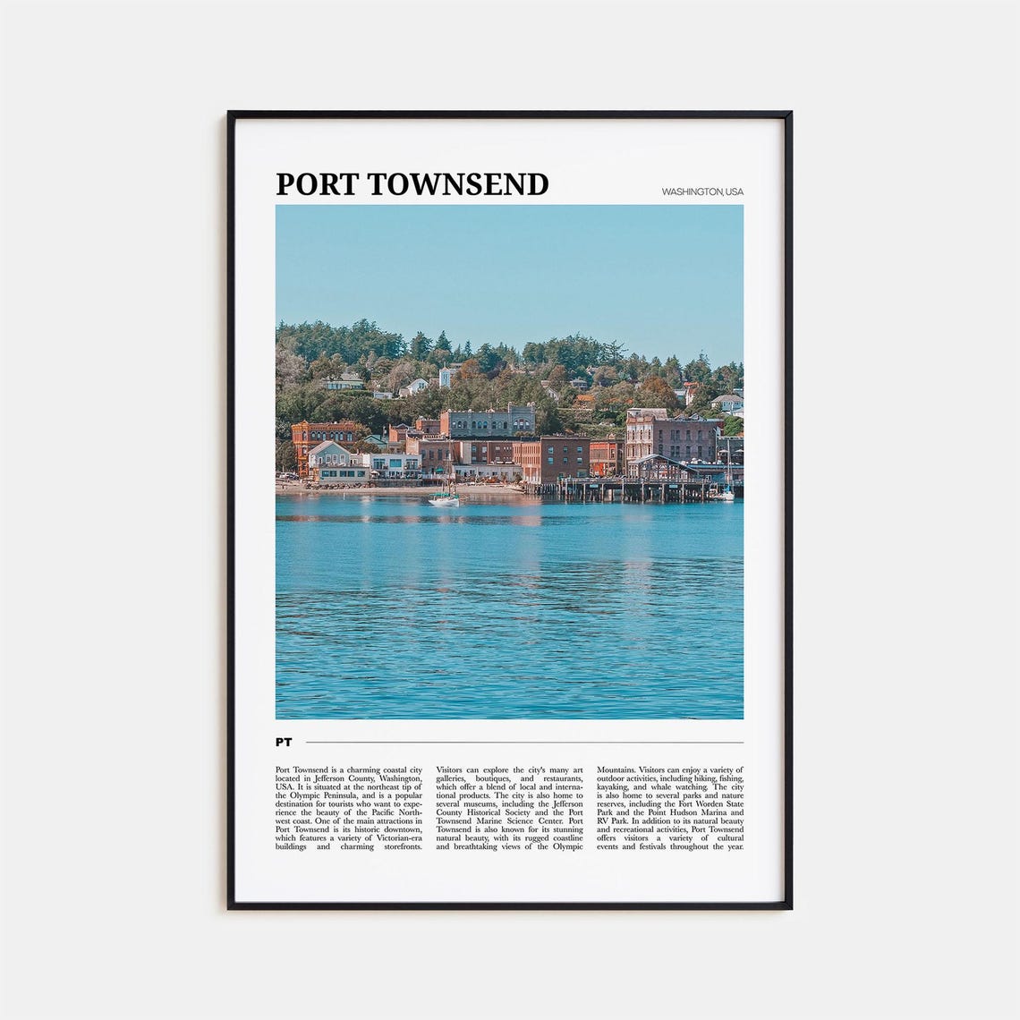 Port Townsend Travel Poster Port Townsend Wall Art Port Townsend Poster Print Port Townsend Photo Port Townsend Decor Washington Usa