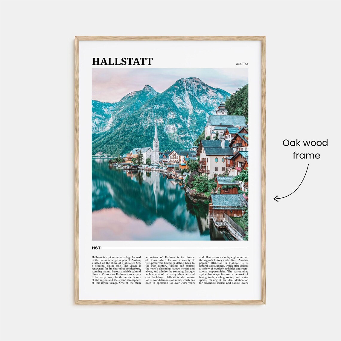 Hallstatt Travel Poster, Austria Wall Art Print - Image 3