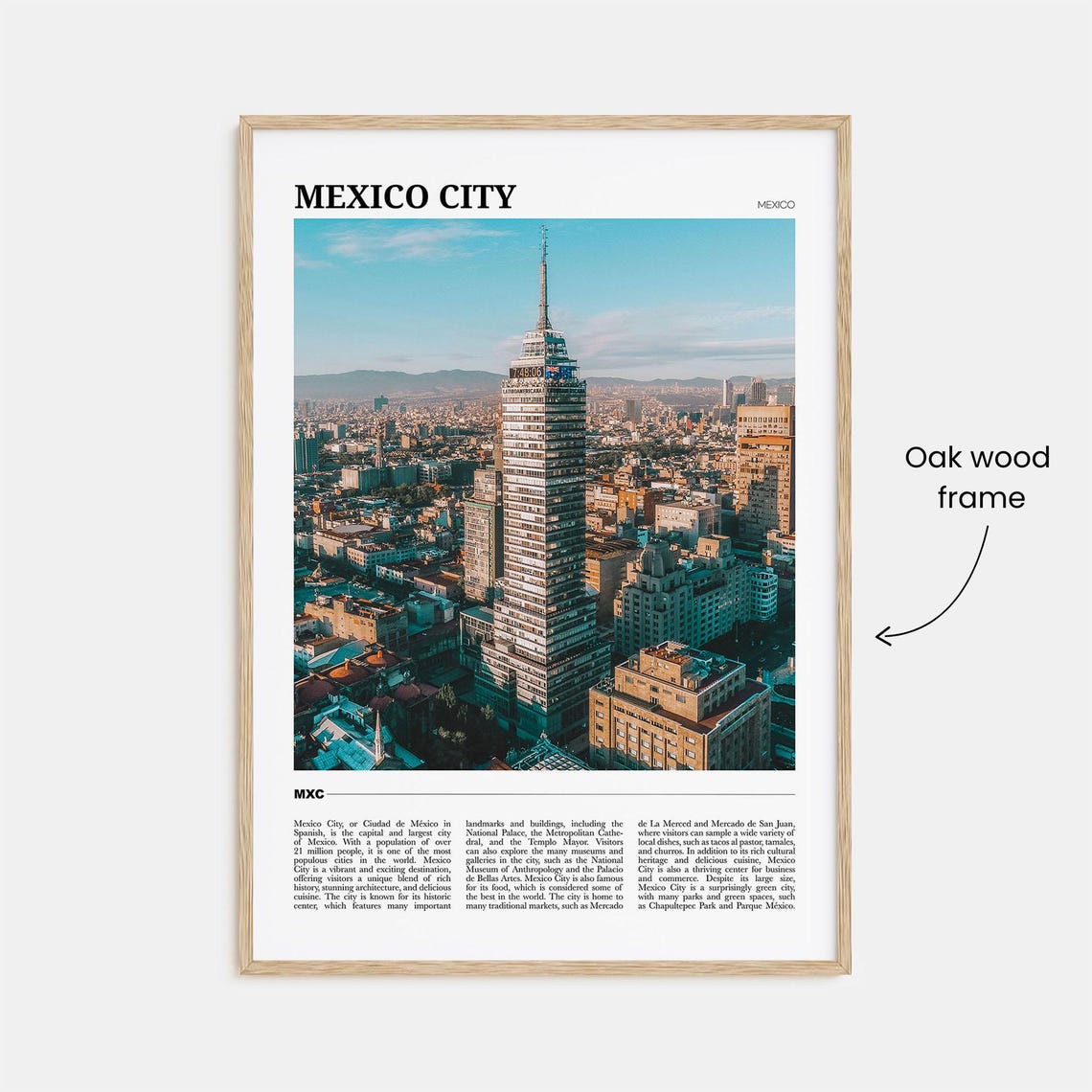 Mexico City Travel Poster No 1 Mexico City Wall Art Mexico City Poster Print Mexico City Photo Mexico City Decor Mexico - Image 3