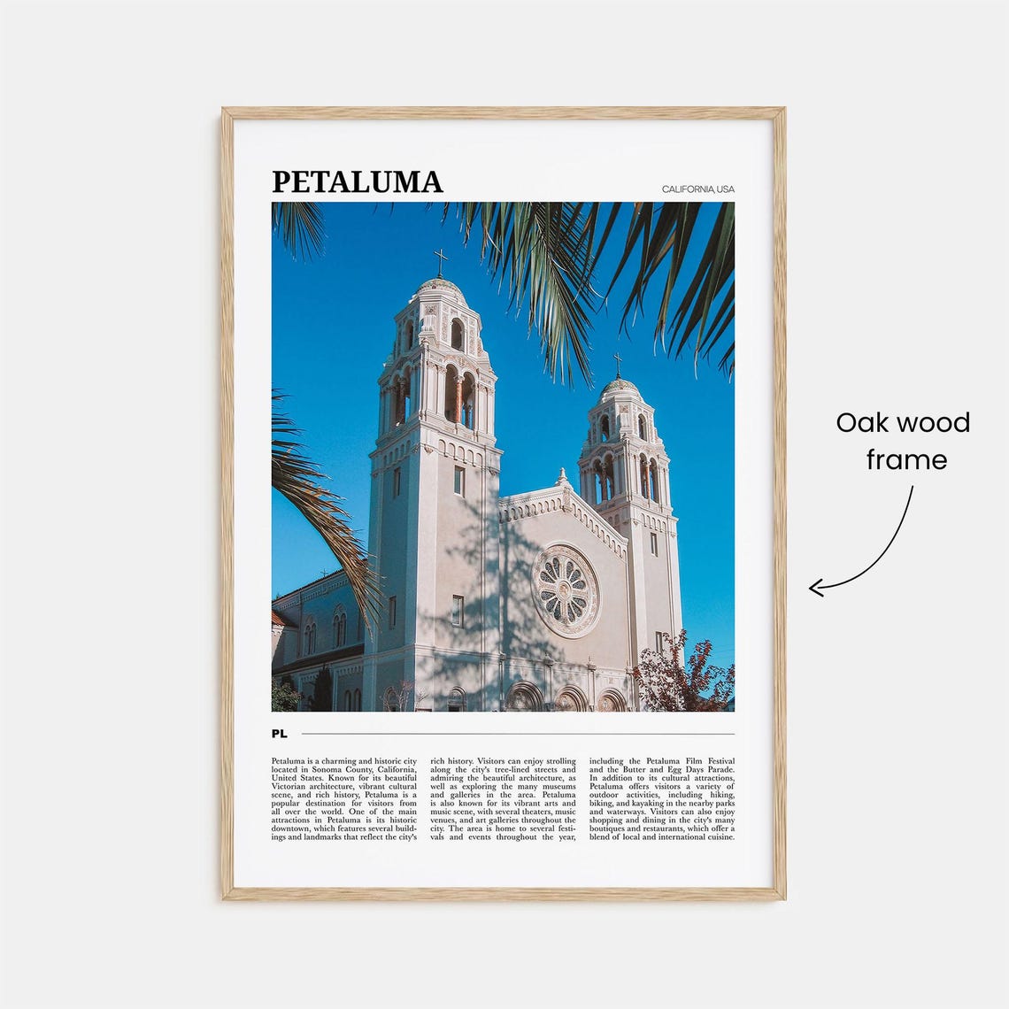Petaluma Travel Poster Petaluma Wall Art Petaluma Poster Print Petaluma Photo Petaluma Decor California Usa - Image 3