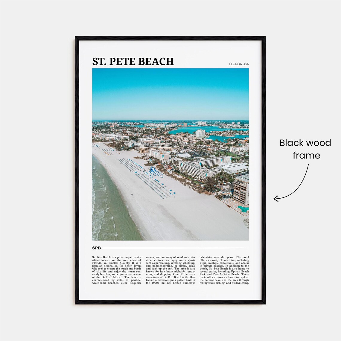 St Pete Beach Wall Art Print - Image 2