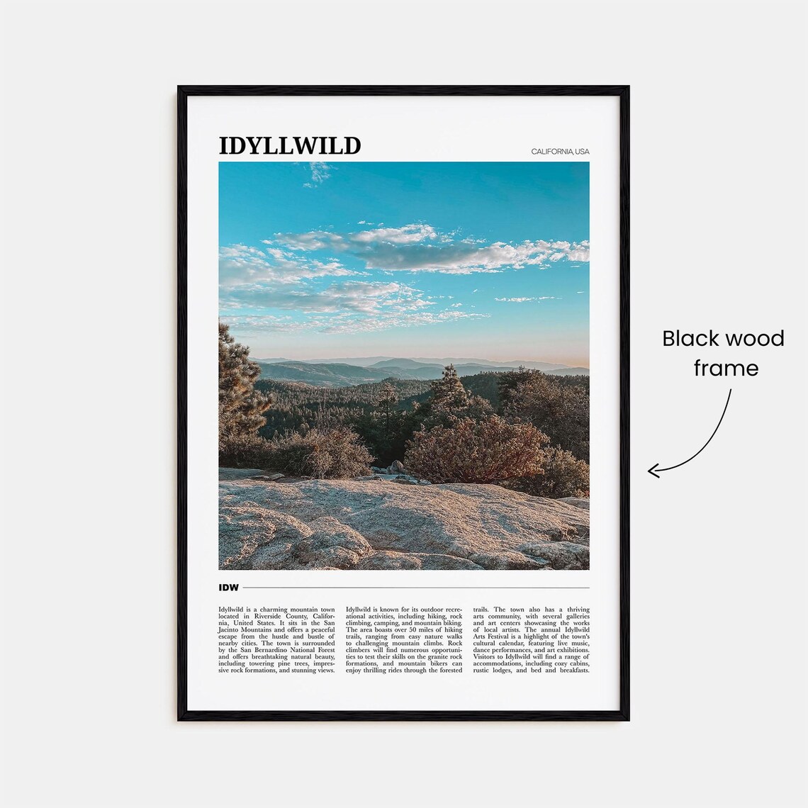 Idyllwild Travel Poster, California USA Art Print - Image 2
