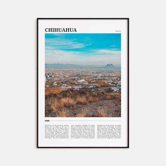 Chihuahua Travel Poster, Mexico Wall Art Print