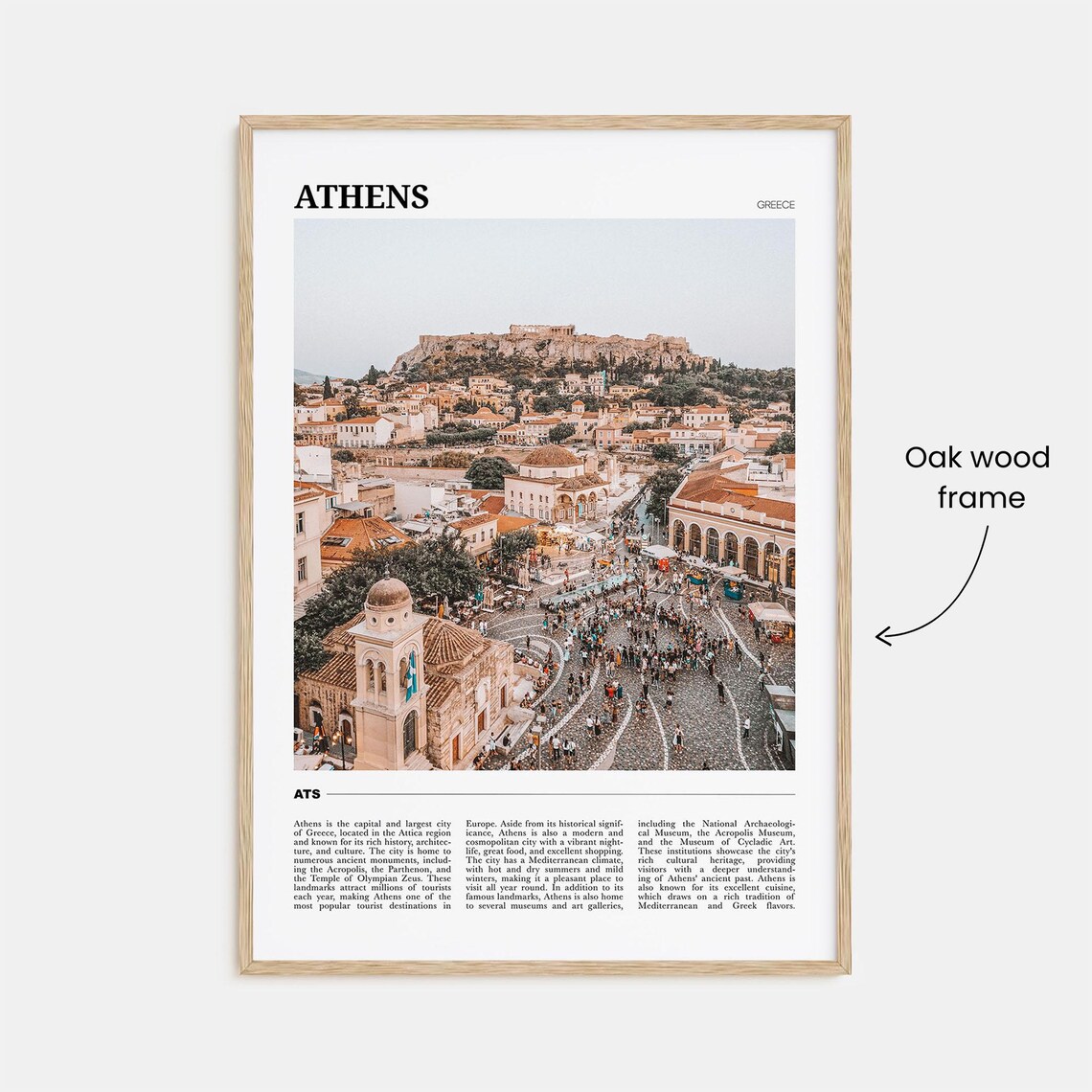 Athens Greece Travel Poster, European Wall Art - Image 3
