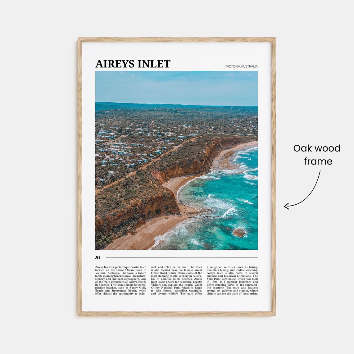 Aireys Inlet Wall Art Victoria Travel Poster - Image 3