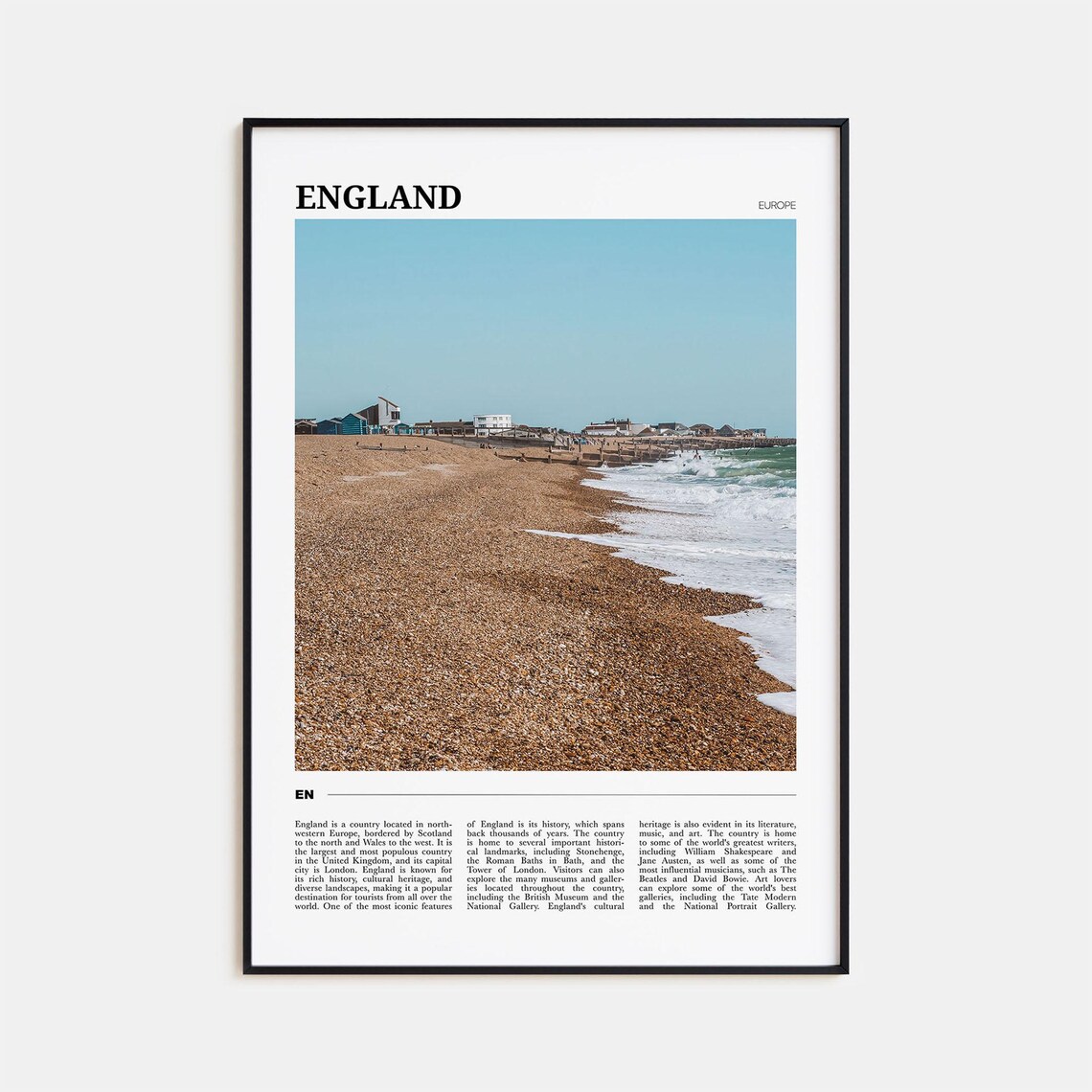 England Travel Poster, Europe Travel Wall Art