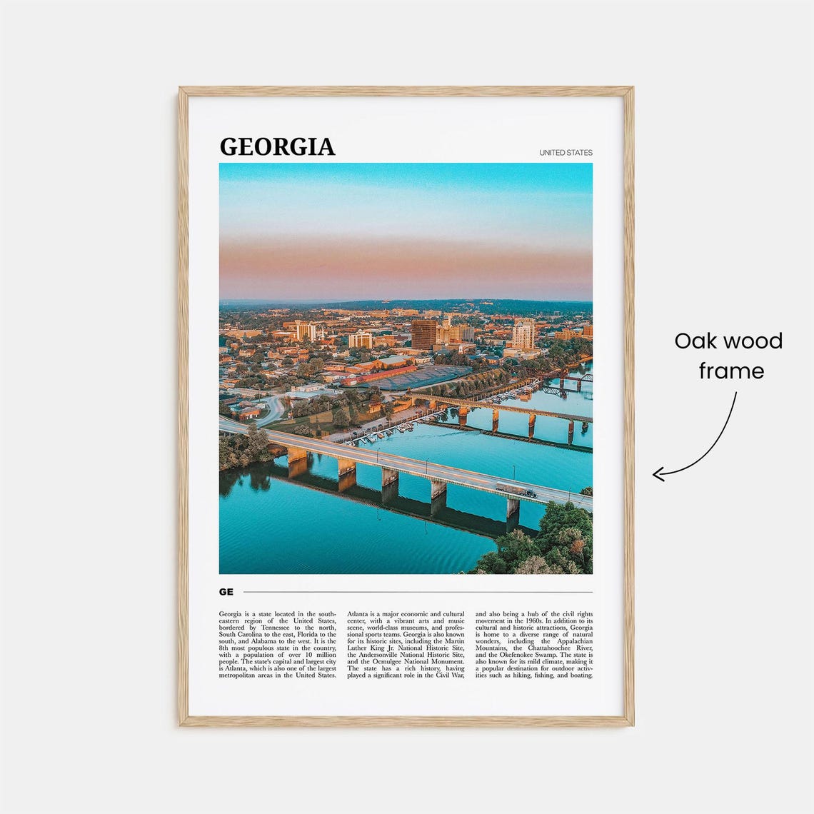 Georgia Travel Poster United States Georgia Wall Art Georgia Poster Print Georgia Photo Georgia Decor Usa - Image 3