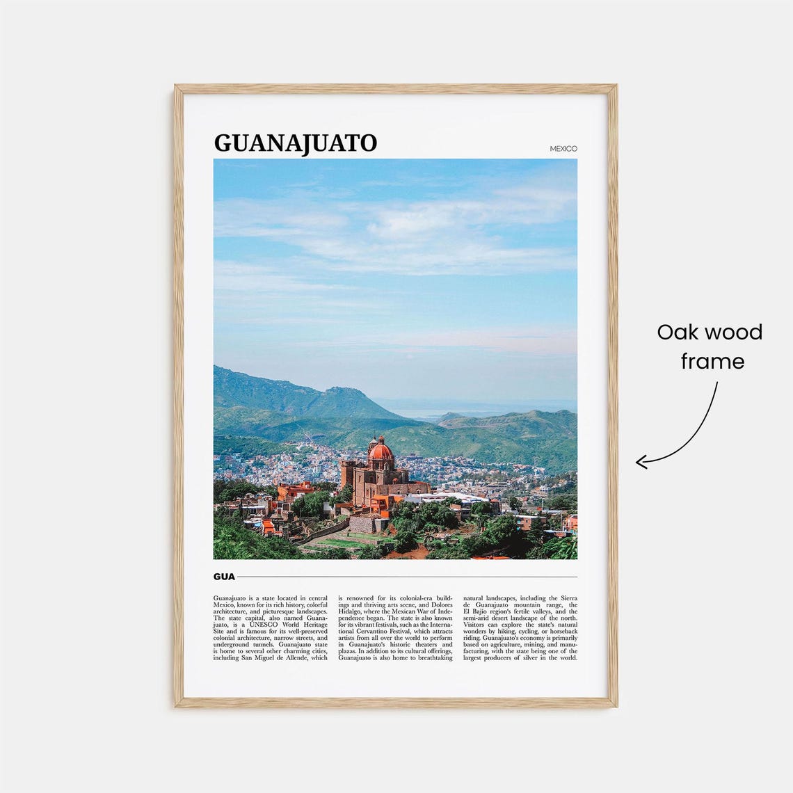 Guanajuato Travel Poster State Guanajuato Wall Art Guanajuato Poster Print Guanajuato Photo Guanajuato Decor Mexico - Image 3