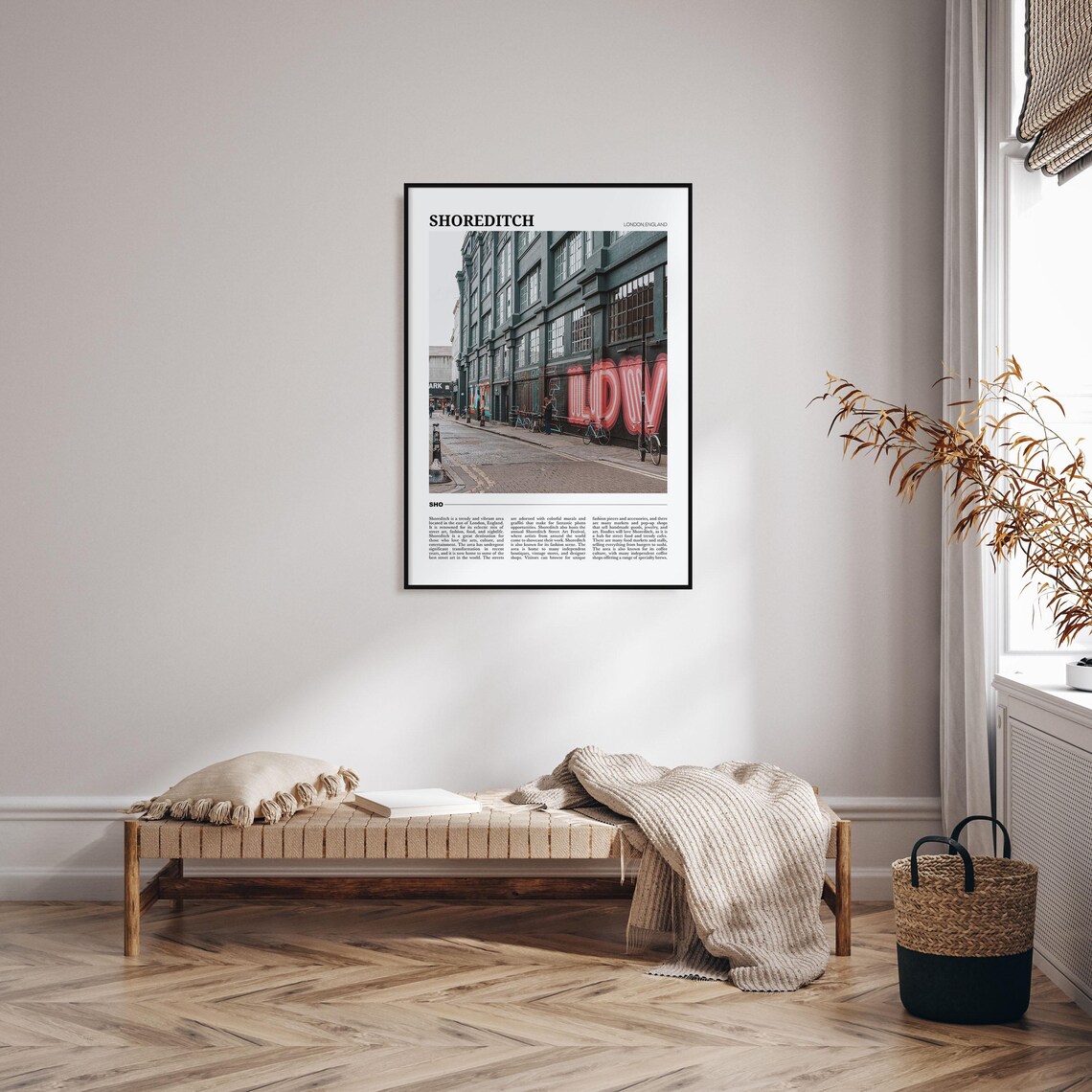 Shoreditch Travel Poster, London UK Art Print - Image 4