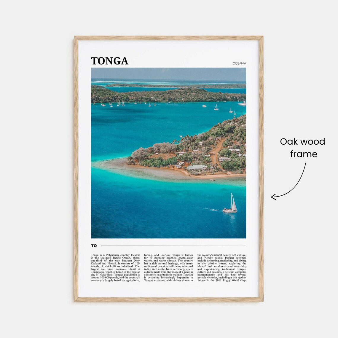 Tonga Travel Poster, Oceania Travel Poster - Image 3