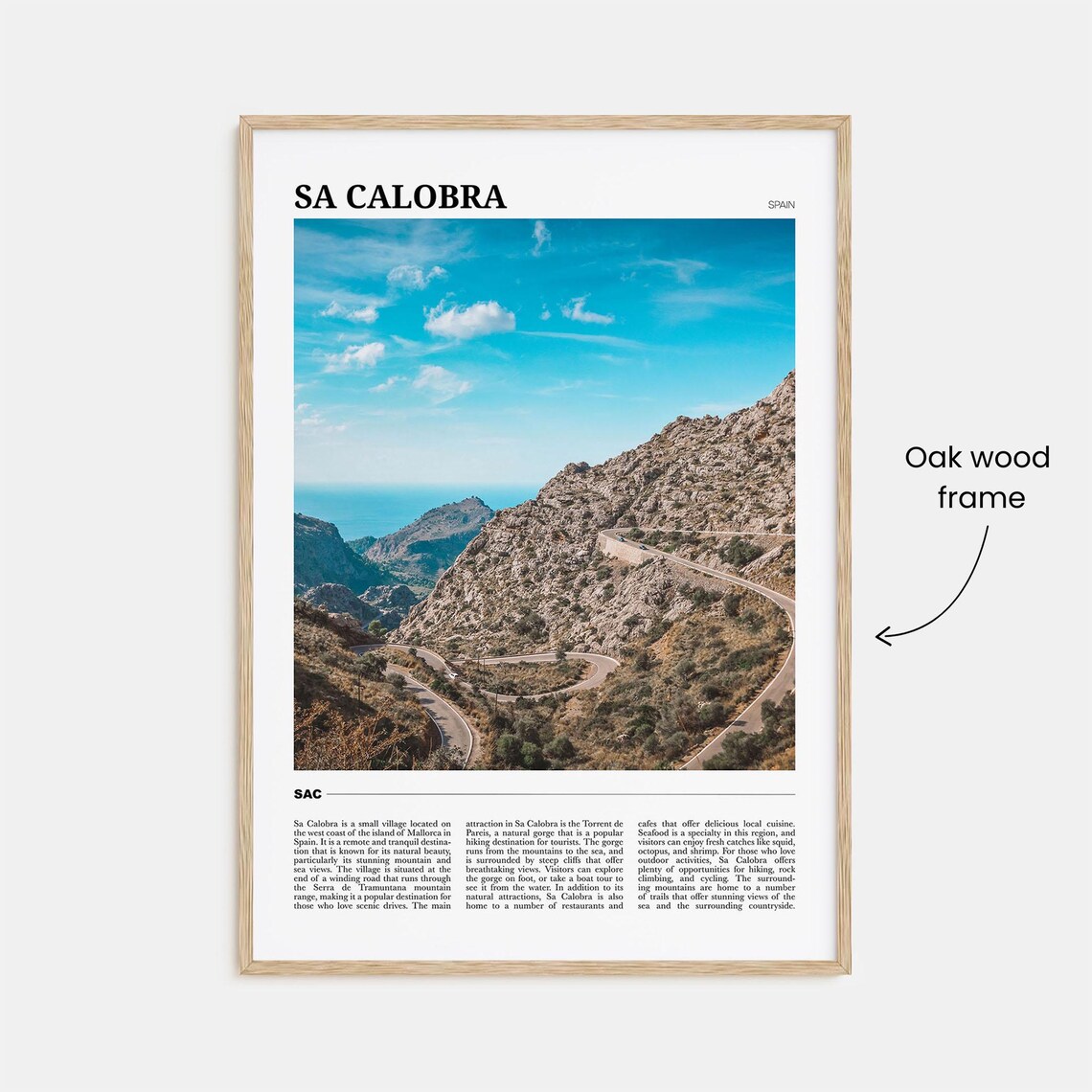 Sa Calobra Travel Poster, Spain Wall Art Print - Image 3